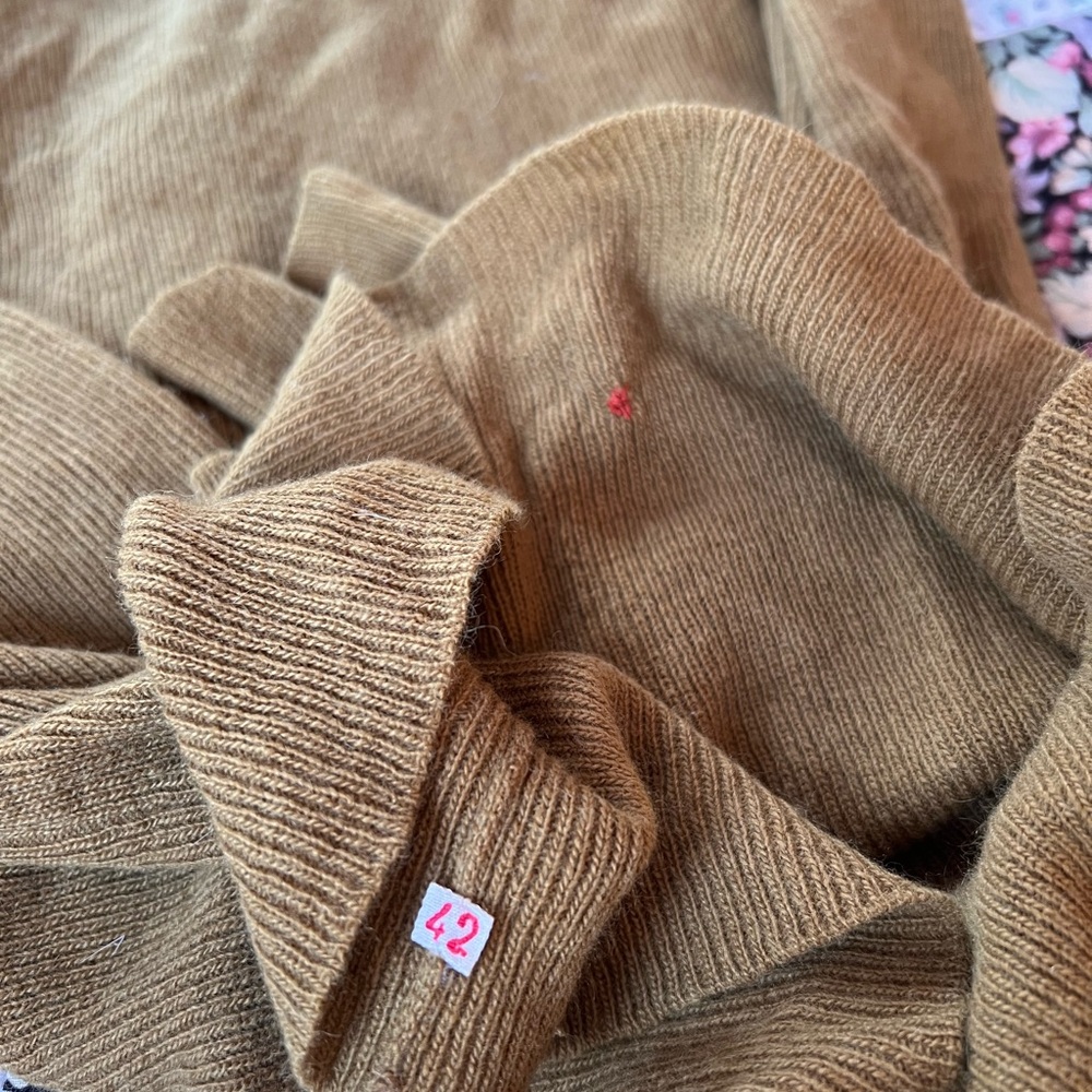Vintage Sonia Rykiel Women's Brown Crew Neck Sweater - Picture 3 of 6